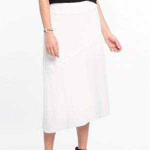 Nic&Zoe white linen skirt size 6